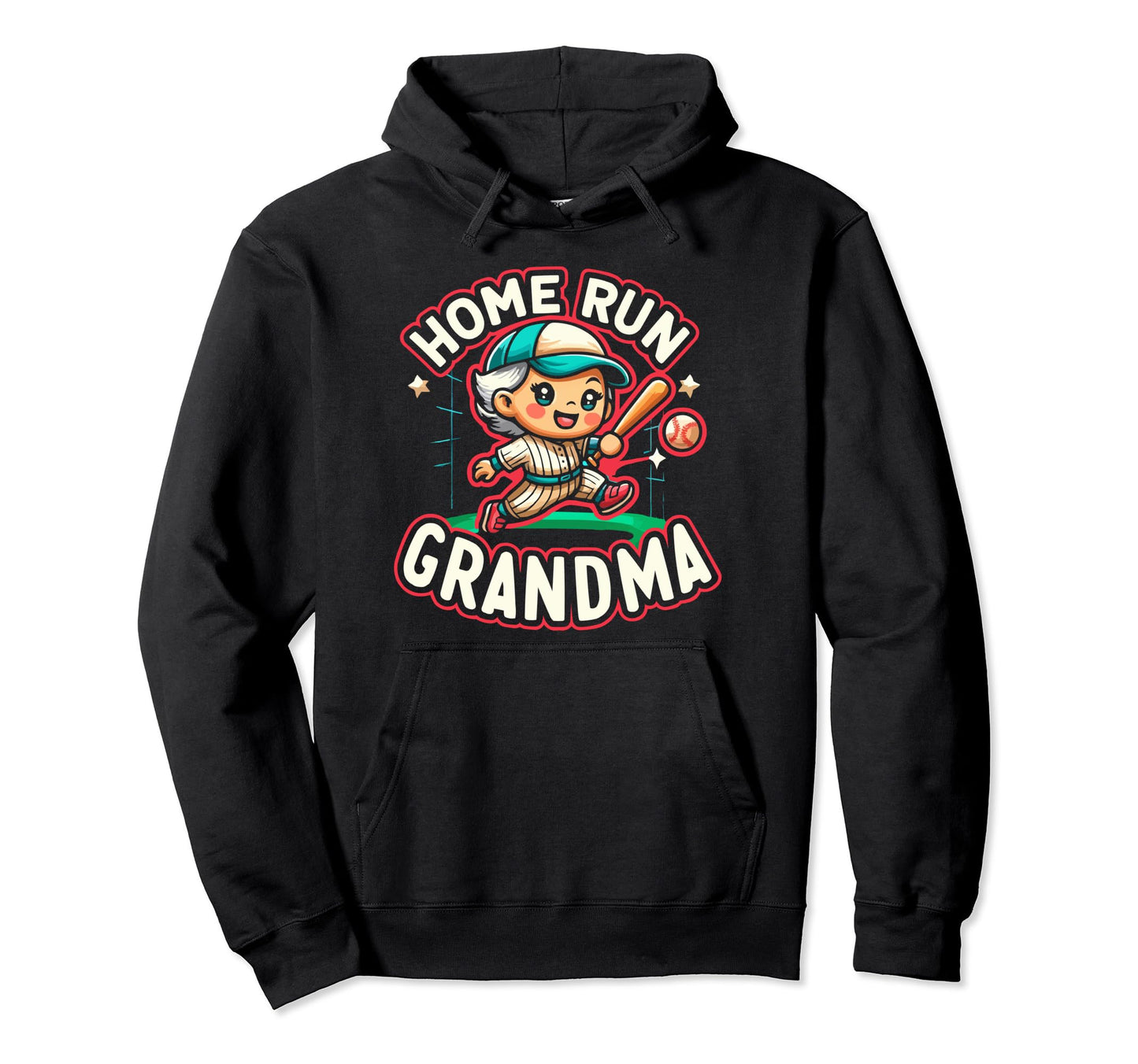 Baseball Grandma Grandmother Granny Hoodie - Streetwear Style Unisex - T-Shirt, Sweatshirt, Hoodie