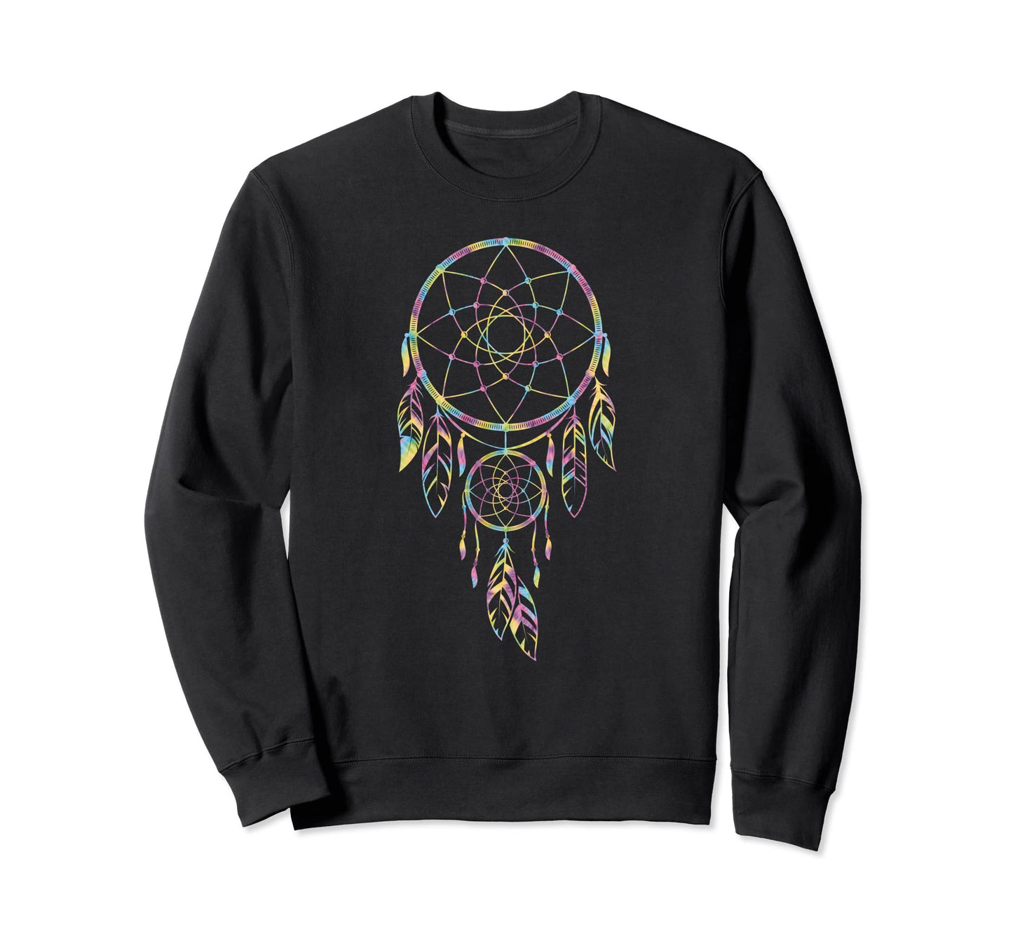 Dreamcatcher Tie Dye Boho Hippie Sweatshirt - Streetwear Style Unisex - T-Shirt, Sweatshirt, Hoodie