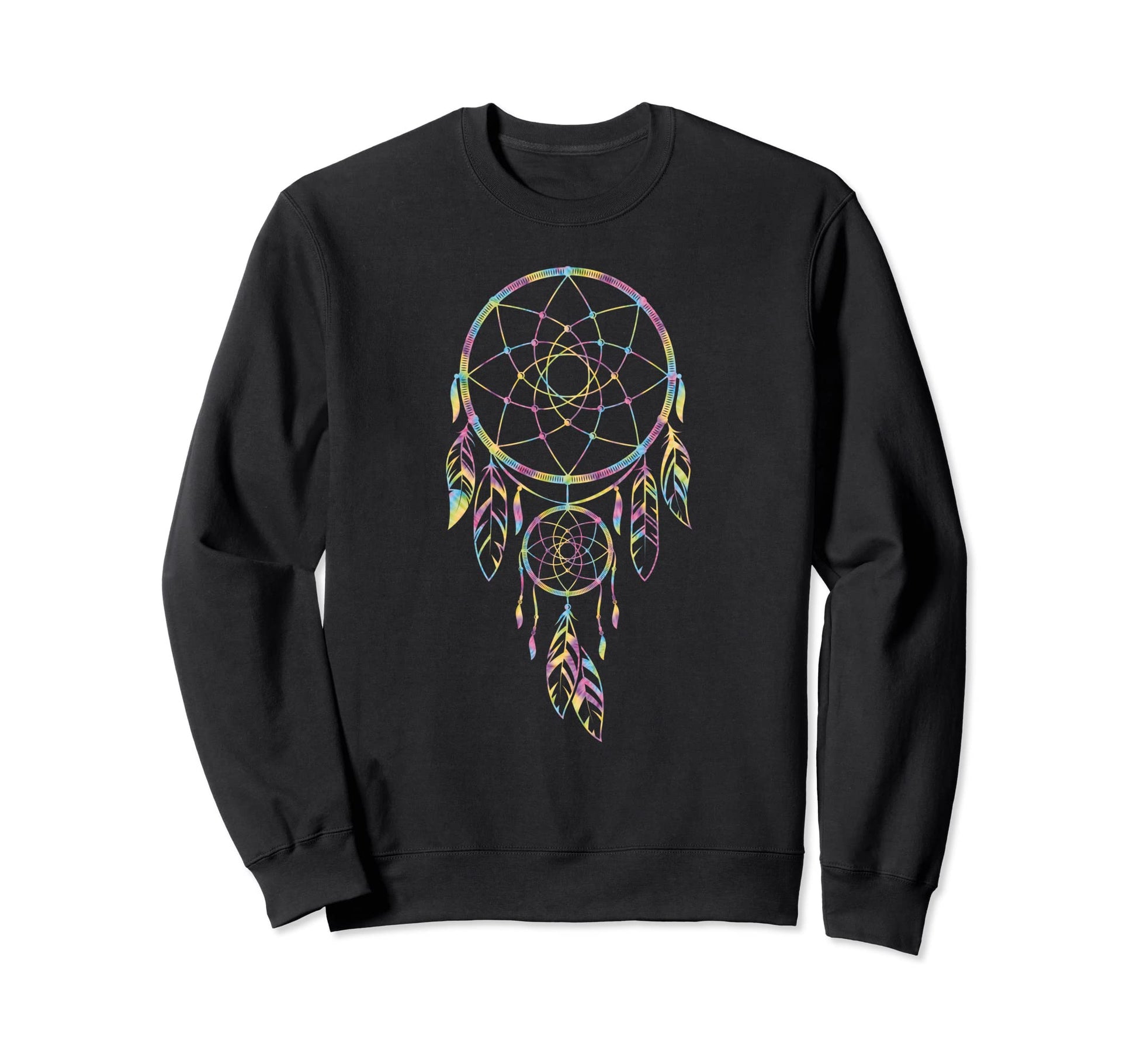 Dreamcatcher Tie Dye Boho Hippie Sweatshirt - Streetwear Style Unisex - T-Shirt, Sweatshirt, Hoodie