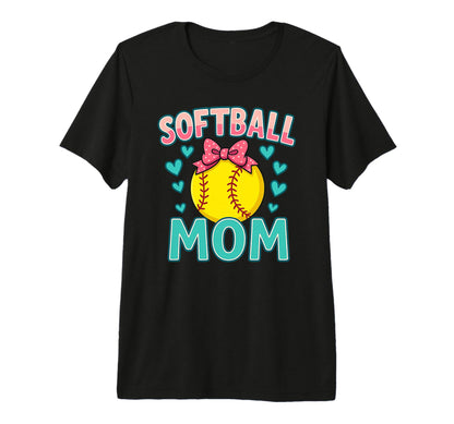 Proud Softball Mom Life Love My T-Shirt - Casual Everyday Wear Men Women - T-Shirt, Sweatshirt, Hoodie