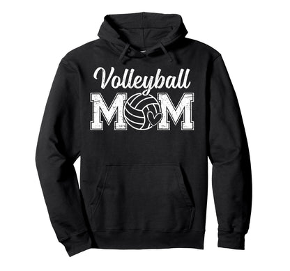 Volleyball Mom Game Day Vibes Hoodie - Fun Novelty Design for Adults - T-Shirt, Sweatshirt, Hoodie