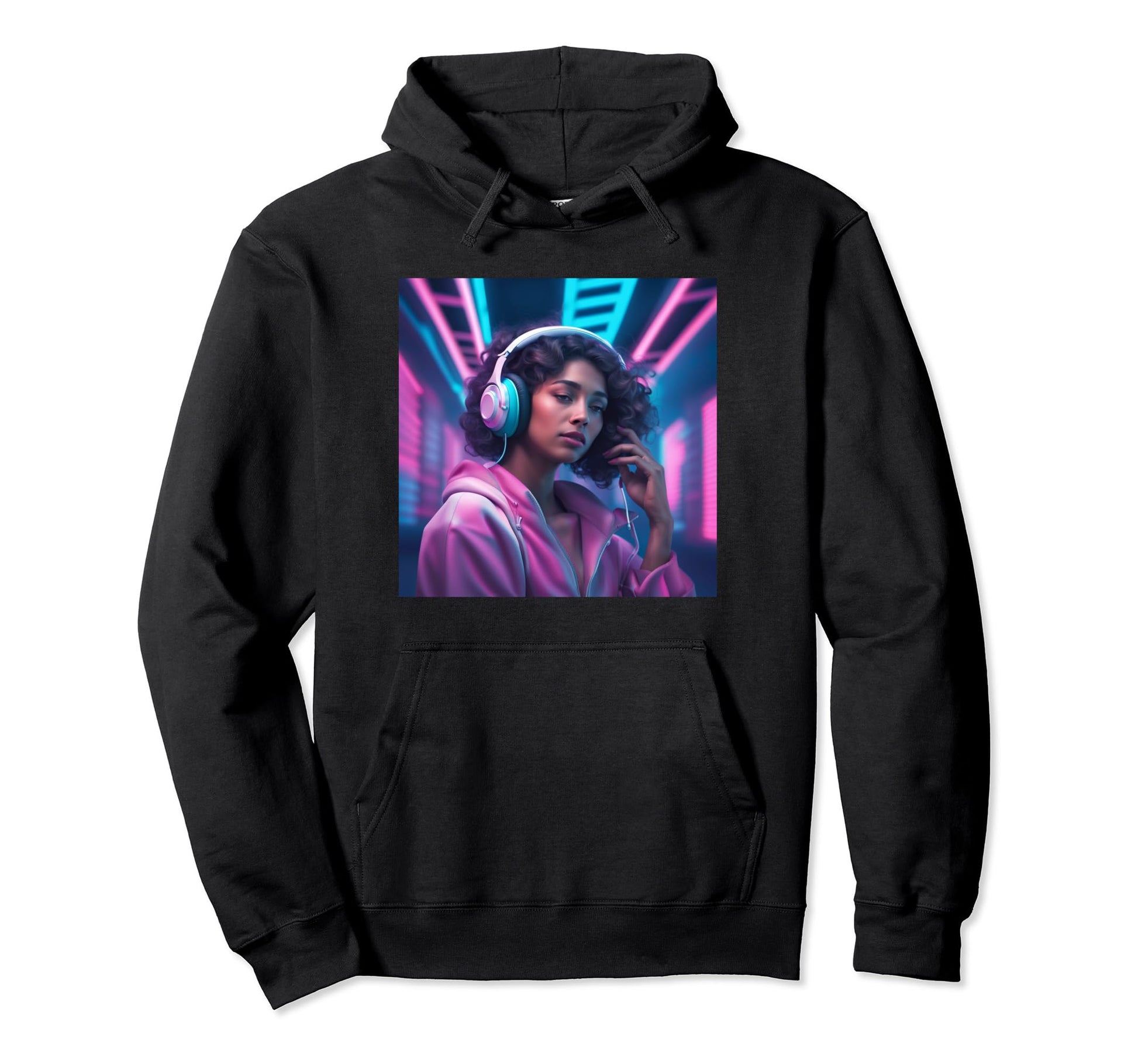 Anime Gamer Music Vaporwave Aesthetic Hoodie - Graphic Print for Adults - T-Shirt, Sweatshirt, Hoodie