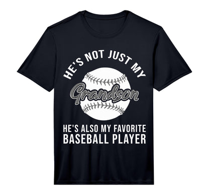 Funny Grandson Baseball Player Fan T-Shirt - Streetwear Style Men Women - T-Shirt, Sweatshirt, Hoodie