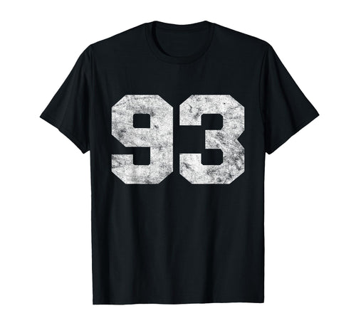 Lucky Number 93 Birthday Sports Player T-Shirt - Graphic Print for Adults - T-Shirt, Sweatshirt, Hoodie