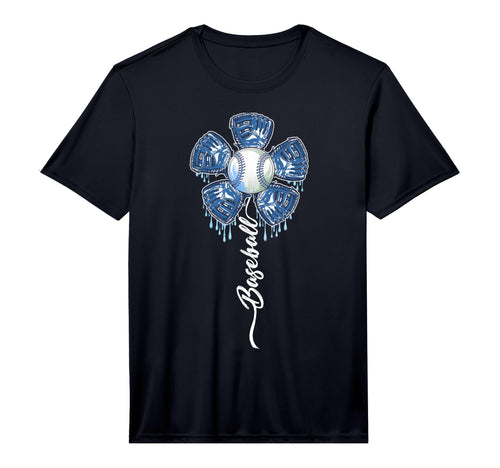 Baseball Flower Drip Ice Cream Sprinkles T-Shirt - Streetwear Style Unisex - T-Shirt, Sweatshirt, Hoodie