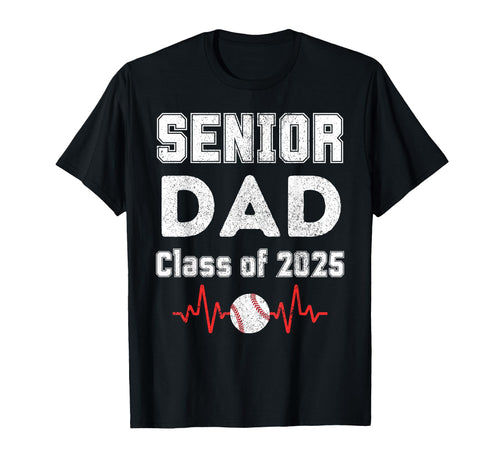 Senior Dad Class 2025 School Graduation T-Shirt - Custom Art Print Unisex - T-Shirt, Sweatshirt, Hoodie
