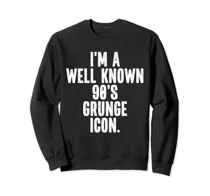 Im Grunge Icon Instant Lazy Halloween Sweatshirt - Graphic Print Unisex - T-Shirt, Sweatshirt, Hoodie