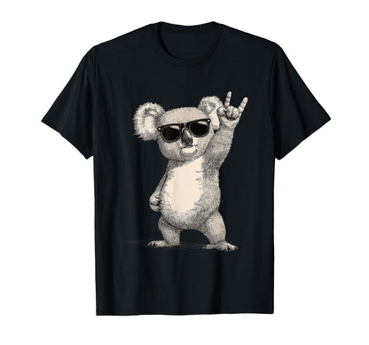 Koala Rock Sunglasses T-Shirt - Trendy Graphic Men Women - T-Shirt, Sweatshirt, Hoodie