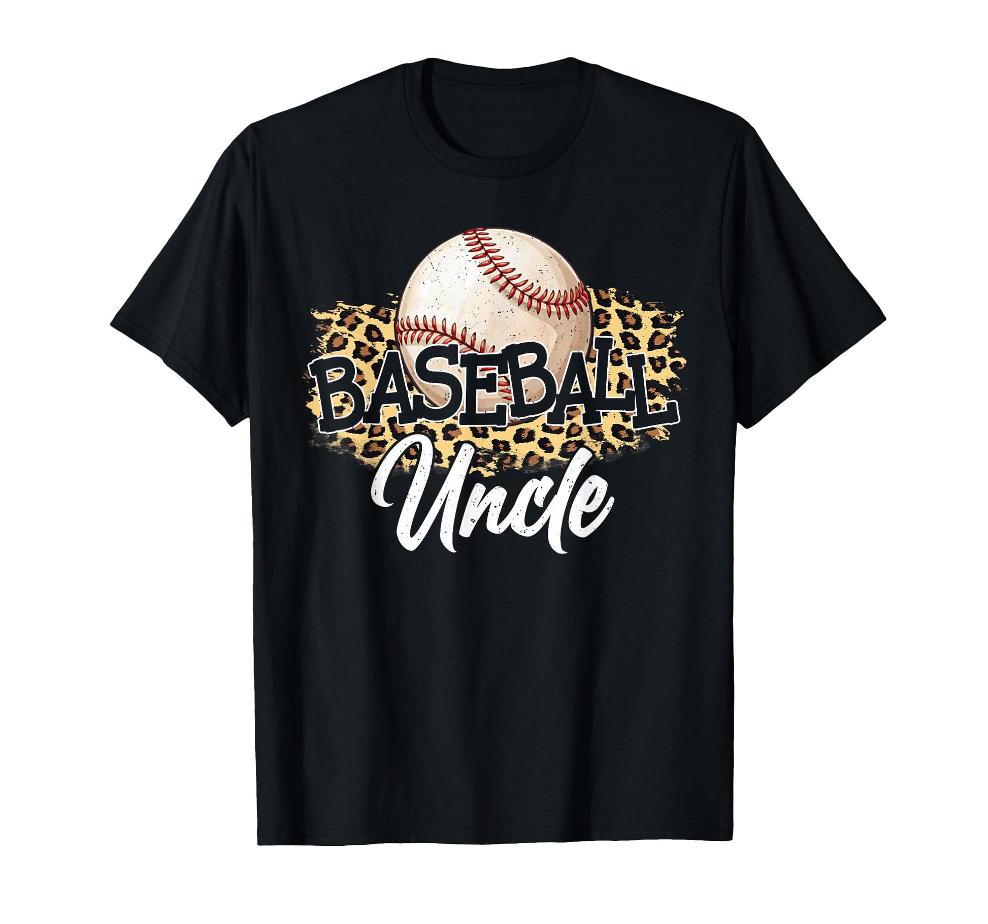 Baseball Uncle Leopard Baseball Lover T-Shirt - Fun Novelty Design Unisex - T-Shirt, Sweatshirt, Hoodie
