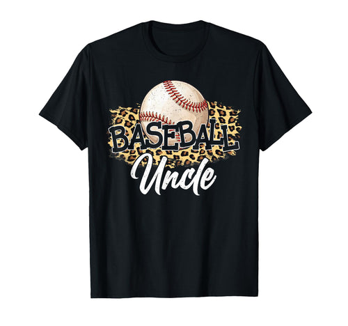 Baseball Uncle Leopard Baseball Lover T-Shirt - Fun Novelty Design Unisex - T-Shirt, Sweatshirt, Hoodie