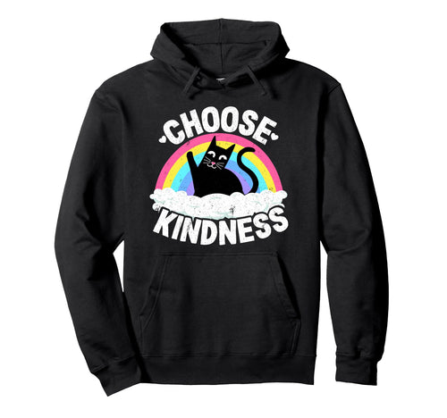 Anti Bullying Rainbow Peace Kind Hippie Hoodie - Trendy Graphic Men Women - T-Shirt, Sweatshirt, Hoodie