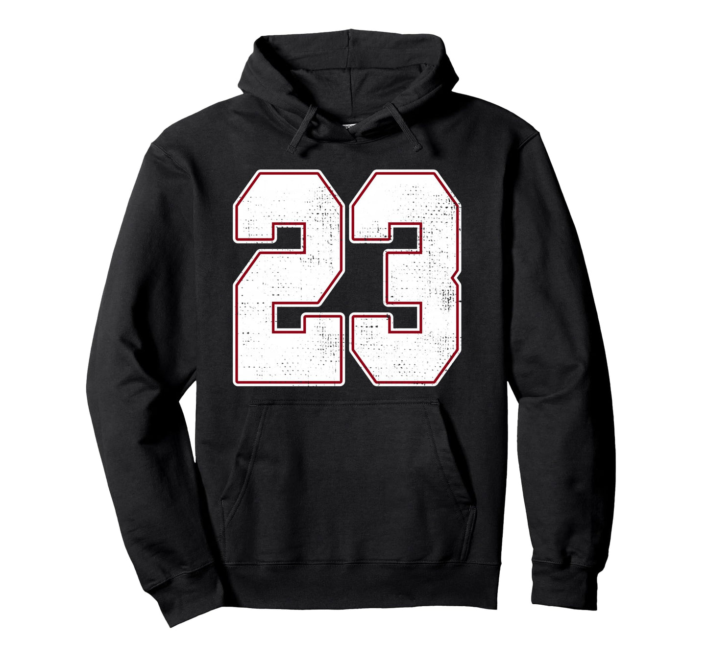 23 Outline Number 23 Varsity Fan Sports Hoodie - Fun Novelty Design Unisex - T-Shirt, Sweatshirt, Hoodie