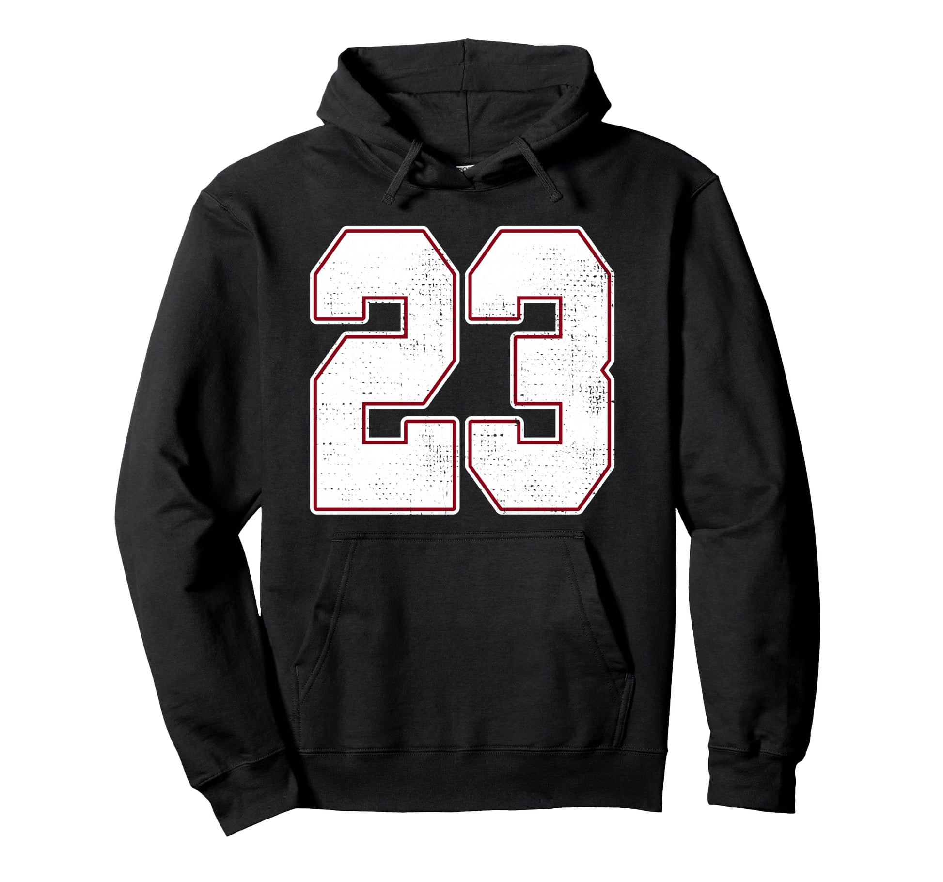 23 Outline Number 23 Varsity Fan Sports Hoodie - Fun Novelty Design Unisex - T-Shirt, Sweatshirt, Hoodie
