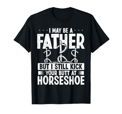 Horseshoe Team Fathers Day Horseshoes Game T-Shirt - Graphic Print Unisex - T-Shirt, Sweatshirt, Hoodie