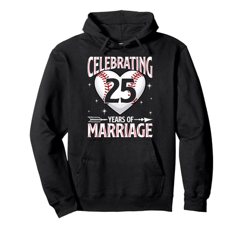 Celebrating 25 Year Mariage 25Th Hoodie - Custom Art Print for Adults - T-Shirt, Sweatshirt, Hoodie