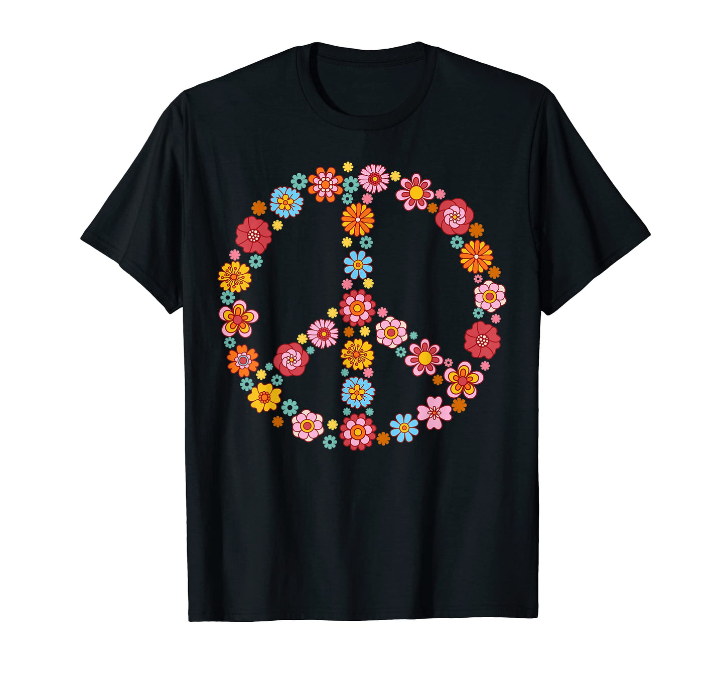 Peace Sign Love 60S 70S Tie Dye T-Shirt - Casual Everyday Wear for Adults - T-Shirt, Sweatshirt, Hoodie