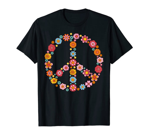 Peace Sign Love 60S 70S Tie Dye T-Shirt - Casual Everyday Wear for Adults - T-Shirt, Sweatshirt, Hoodie