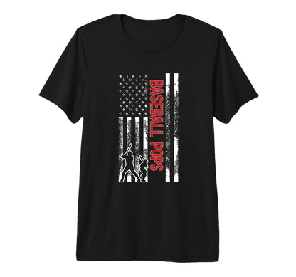 Mens Baseball Pops Grandpa Us T-Shirt - Casual Everyday Wear Men Women - T-Shirt, Sweatshirt, Hoodie