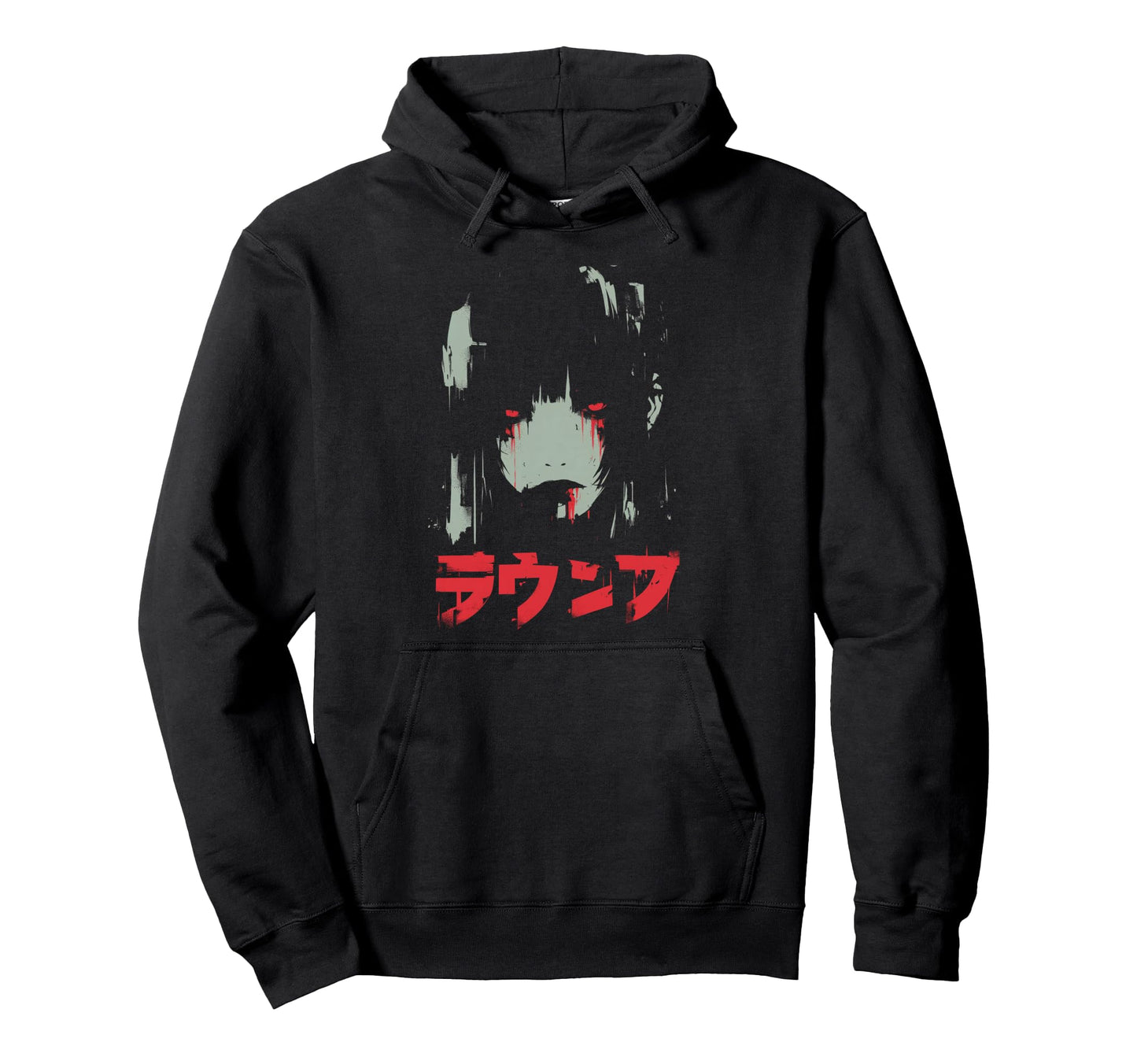 Goth Grunge Demon Anime Waifu Hoodie - Casual Everyday Wear Men Women - T-Shirt, Sweatshirt, Hoodie