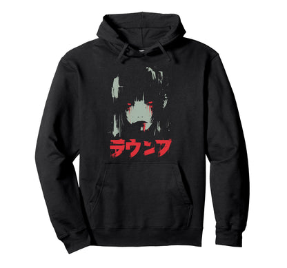 Goth Grunge Demon Anime Waifu Hoodie - Casual Everyday Wear Men Women - T-Shirt, Sweatshirt, Hoodie