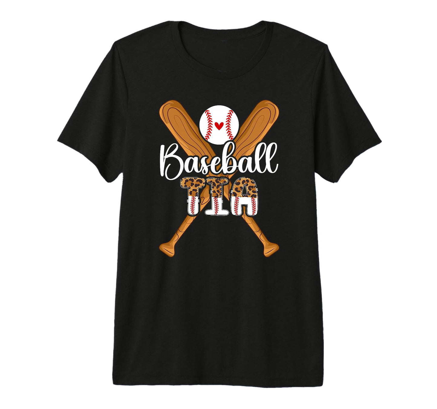 Baseball Tia Leopard Tia Baseball Player T-Shirt - Unique Graphic Unisex - T-Shirt, Sweatshirt, Hoodie