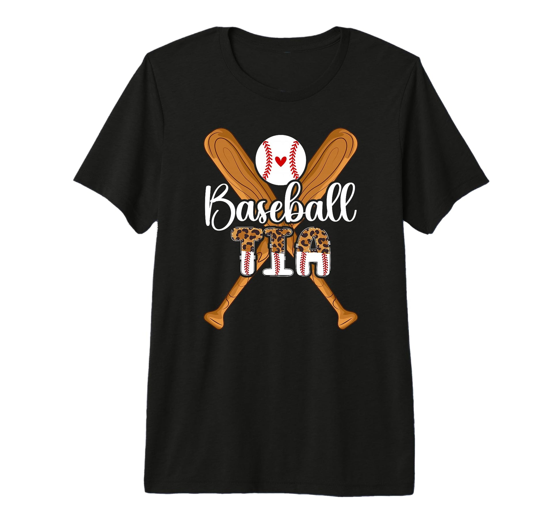 Baseball Tia Leopard Tia Baseball Player T-Shirt - Unique Graphic Unisex - T-Shirt, Sweatshirt, Hoodie