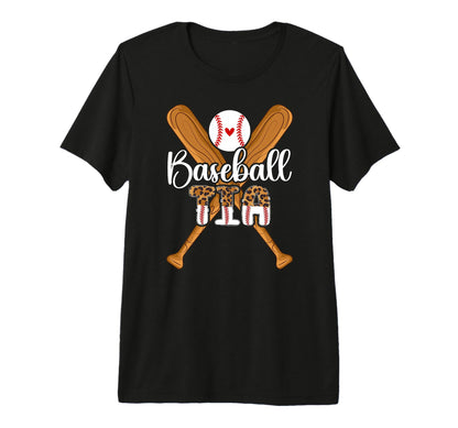 Baseball Tia Leopard Tia Baseball Player T-Shirt - Unique Graphic Unisex - T-Shirt, Sweatshirt, Hoodie