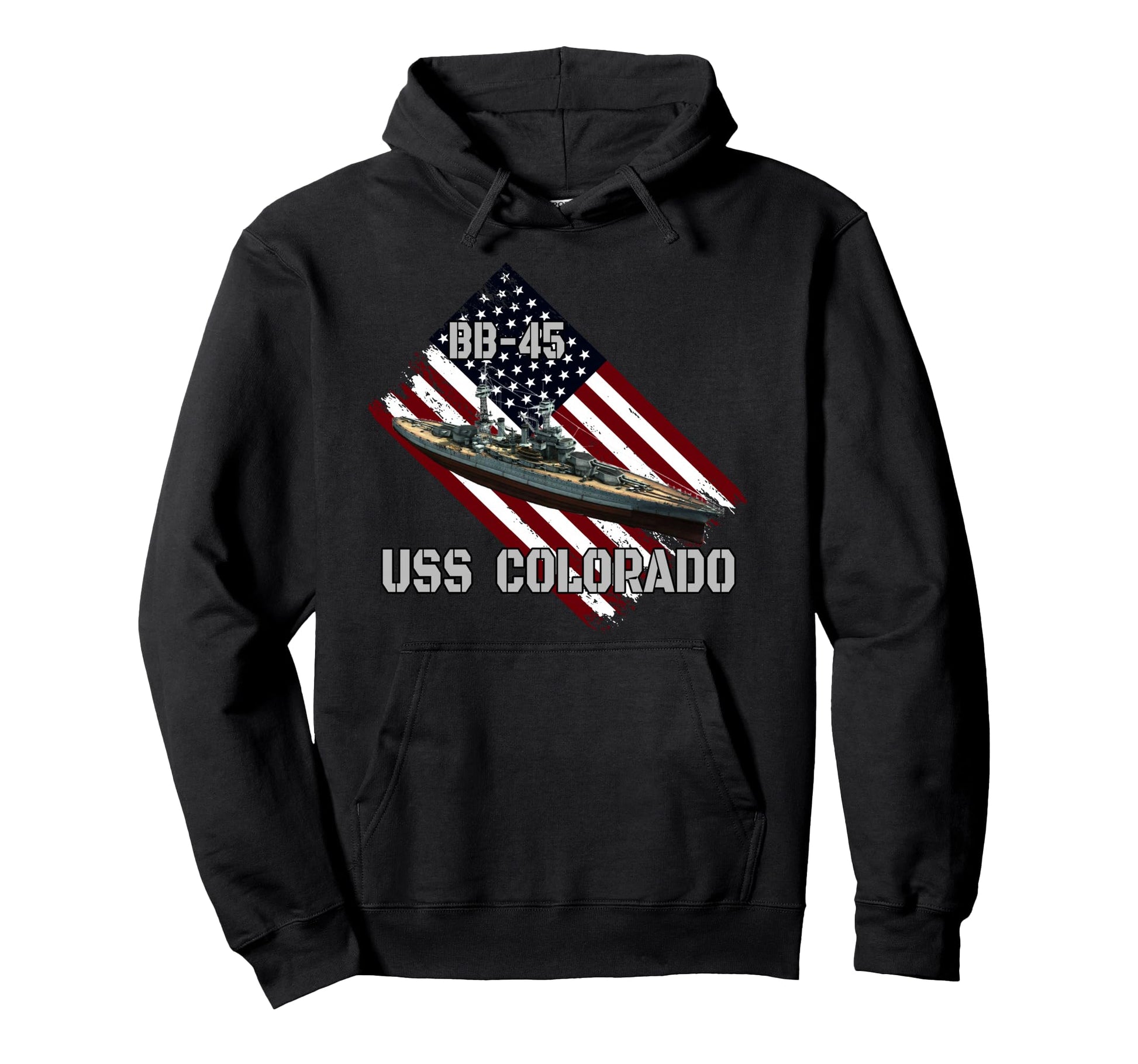 Battleship Uss Colorado Bb 45 Combat Hoodie - Streetwear Style Men Women - T-Shirt, Sweatshirt, Hoodie