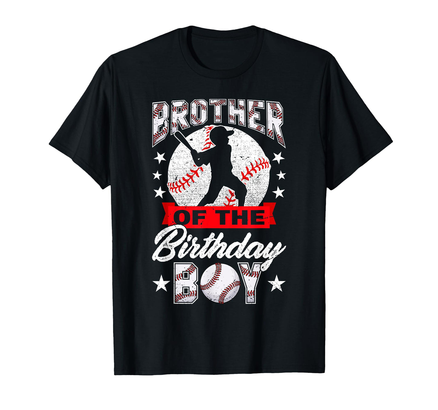 Funny Brother Birthday Day Baseball T-Shirt - Custom Art Print for Adults - T-Shirt, Sweatshirt, Hoodie