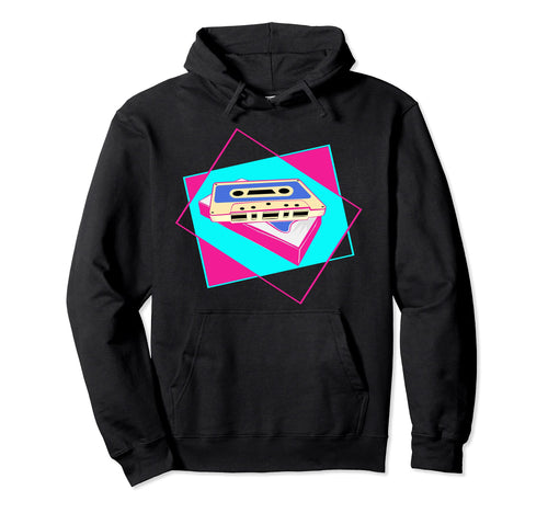 80S Music Cassette Vaporwave Hoodie - Casual Everyday Wear Men Women - T-Shirt, Sweatshirt, Hoodie