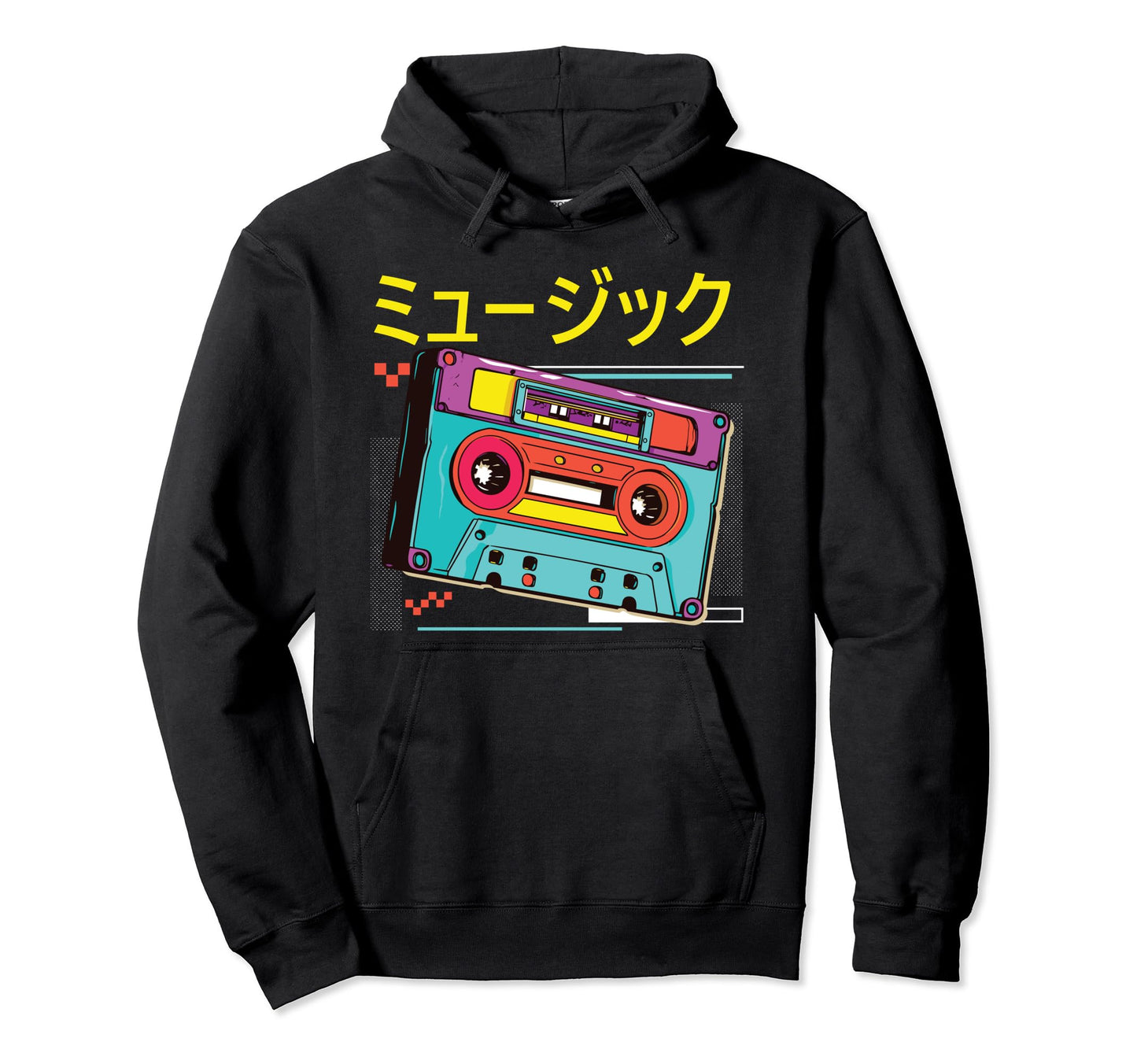 90S Japanese Aesthetics Vaporwave Kanji Hoodie - Unique Graphic Unisex - T-Shirt, Sweatshirt, Hoodie