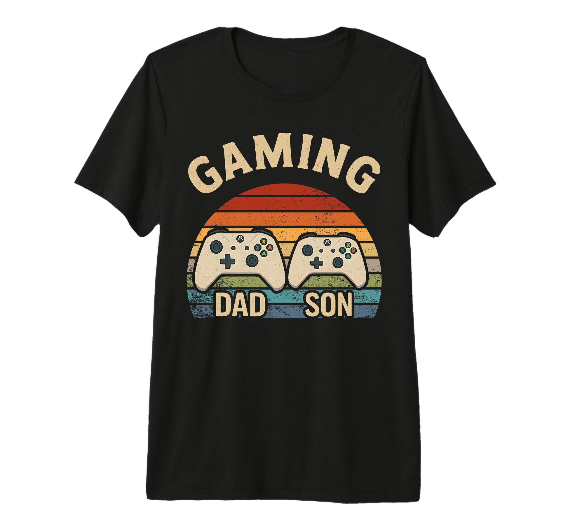 Dad Son Gamer Matching Controllers T-Shirt - Minimalist Print for Adults - T-Shirt, Sweatshirt, Hoodie