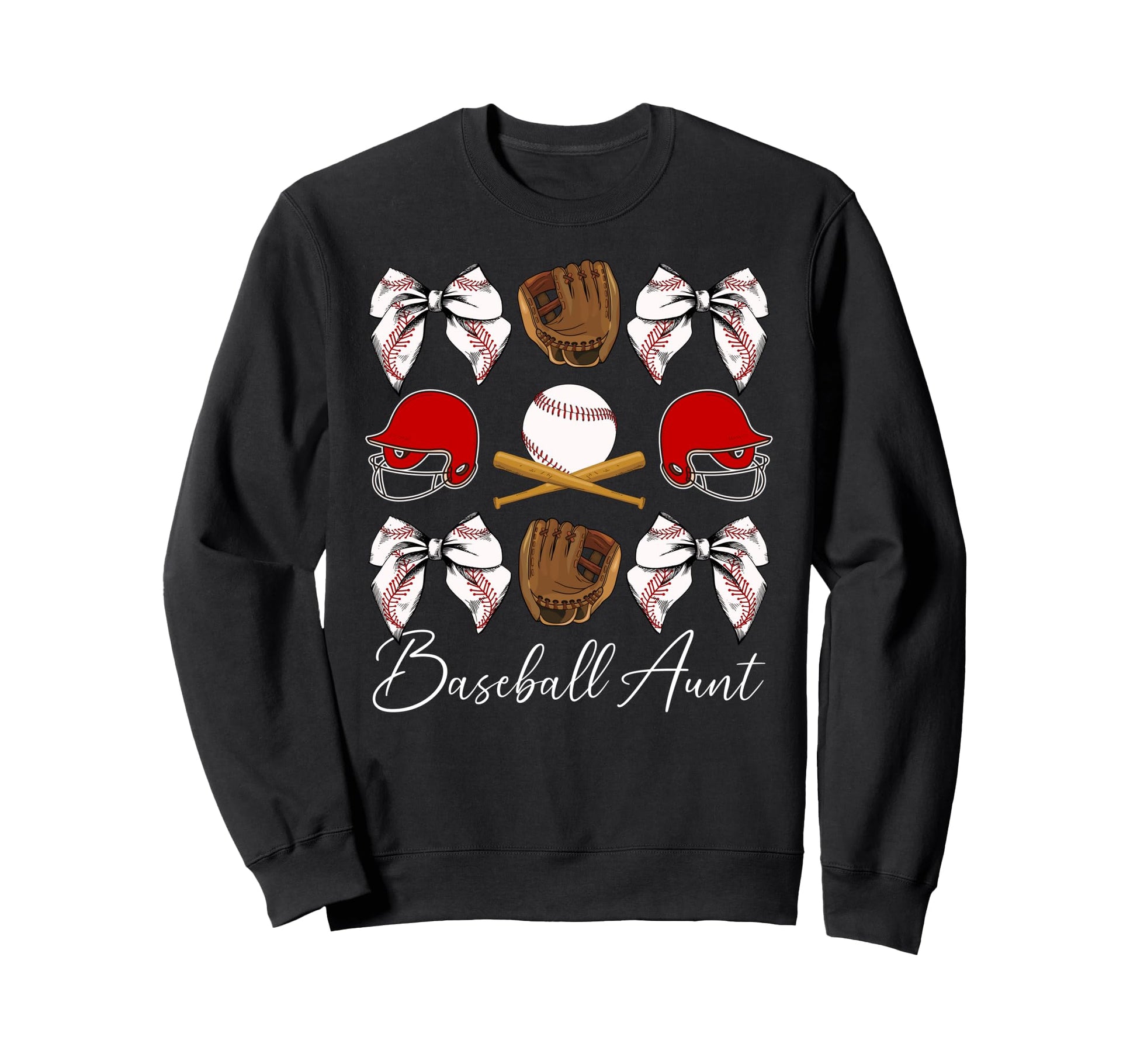 Baseball Aunt Baseball Player Auntie Sweatshirt - Trendy Graphic Men Women - T-Shirt, Sweatshirt, Hoodie