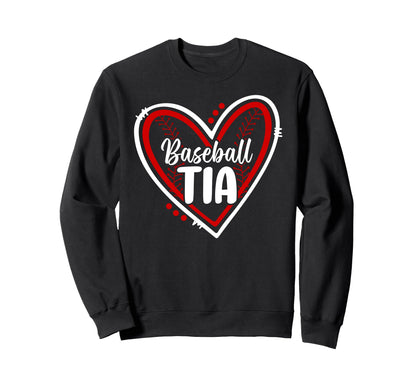 Baseball Tia Heart Tia Baseball Sweatshirt - Streetwear Style Men Women - T-Shirt, Sweatshirt, Hoodie