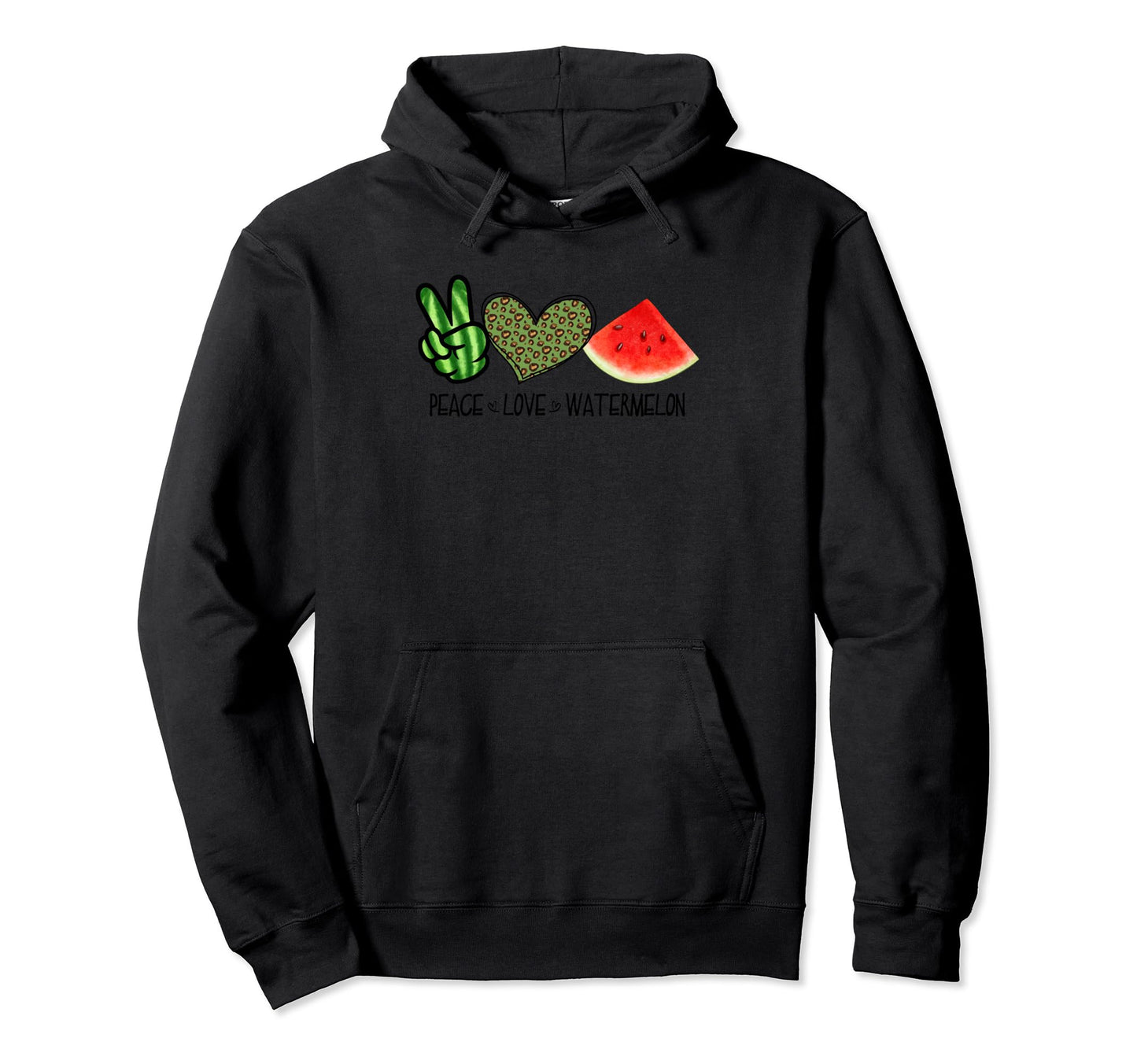 Hello Summer Fruit Lovers Melon Peace Hoodie - Streetwear Style Unisex - T-Shirt, Sweatshirt, Hoodie