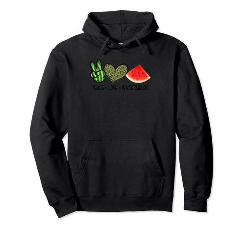 Hello Summer Fruit Lovers Melon Peace Hoodie - Streetwear Style Unisex - T-Shirt, Sweatshirt, Hoodie