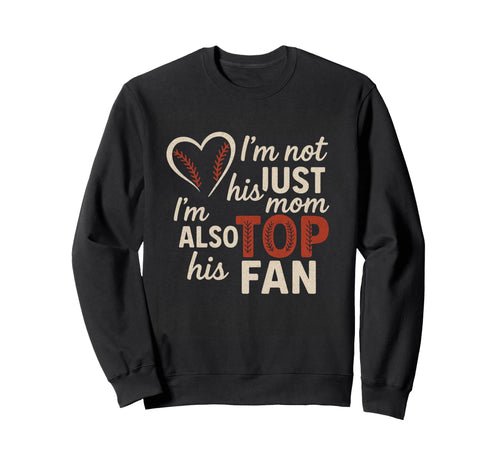 Baseball Mom Fan Funny Proud Mom Sweatshirt - Novelty Apparel for Adults - T-Shirt, Sweatshirt, Hoodie