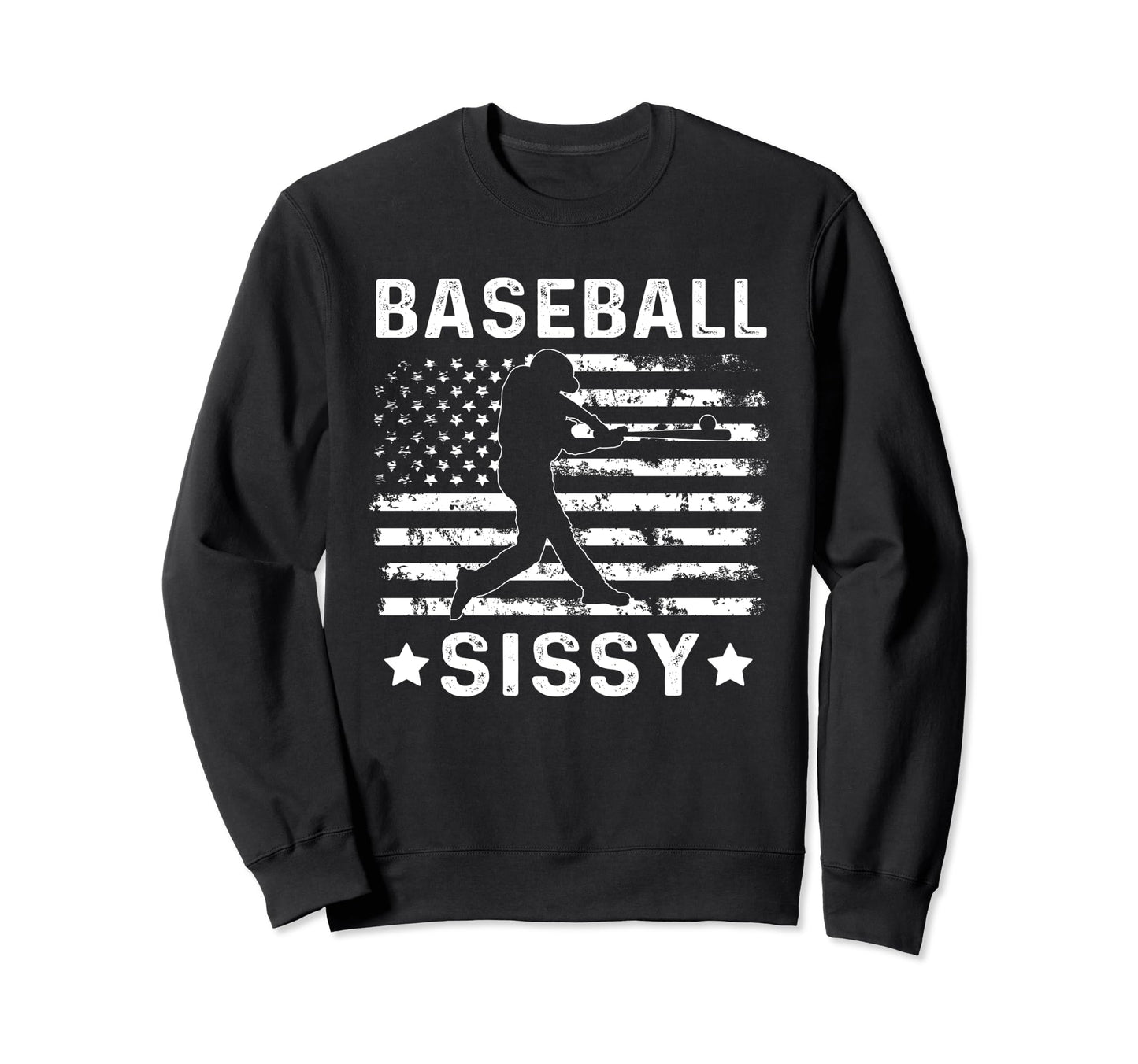 Baseball Sissy Sister Usa Flag 4Th Sweatshirt - Minimalist Print Unisex - T-Shirt, Sweatshirt, Hoodie