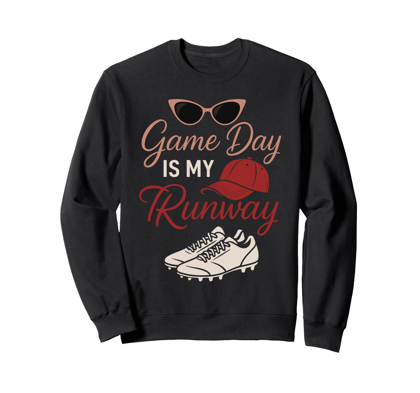 Baseball Mom Dugout Life Game Day Sweatshirt - Custom Art Print Men Women - T-Shirt, Sweatshirt, Hoodie