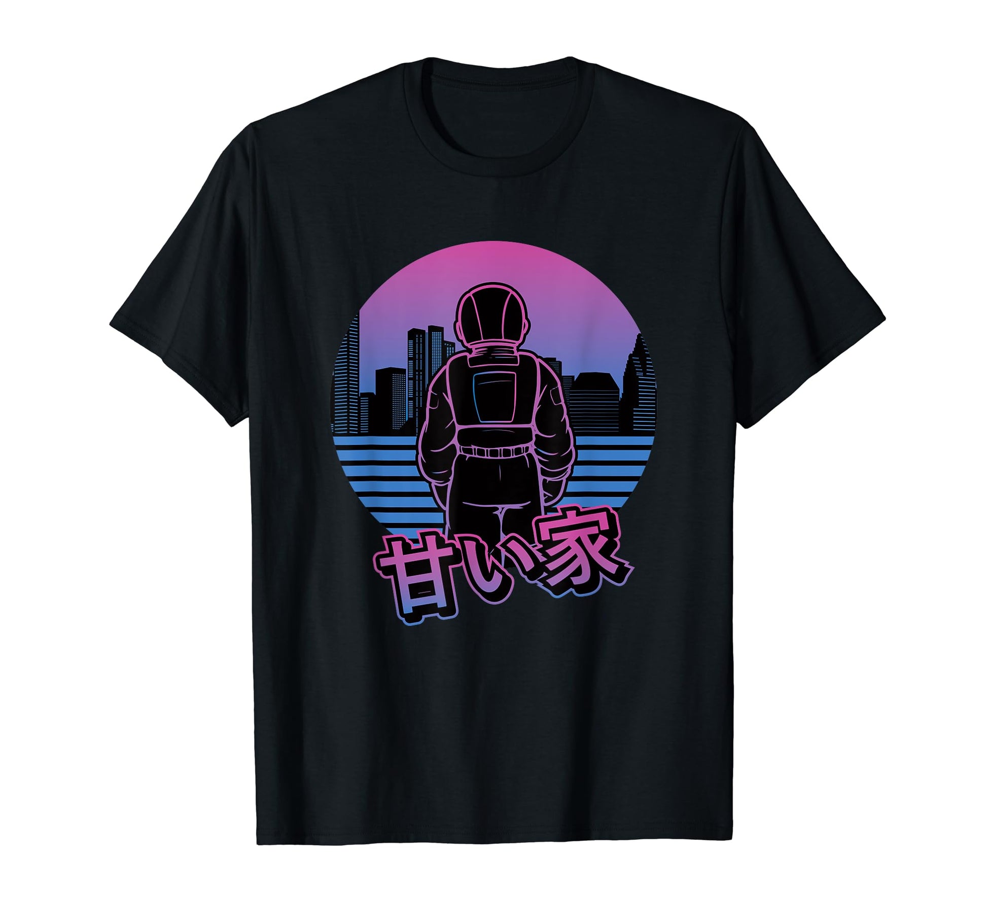 Japanese Astronaut Aesthetic Vaporwave T-Shirt - Trendy Graphic Unisex - T-Shirt, Sweatshirt, Hoodie