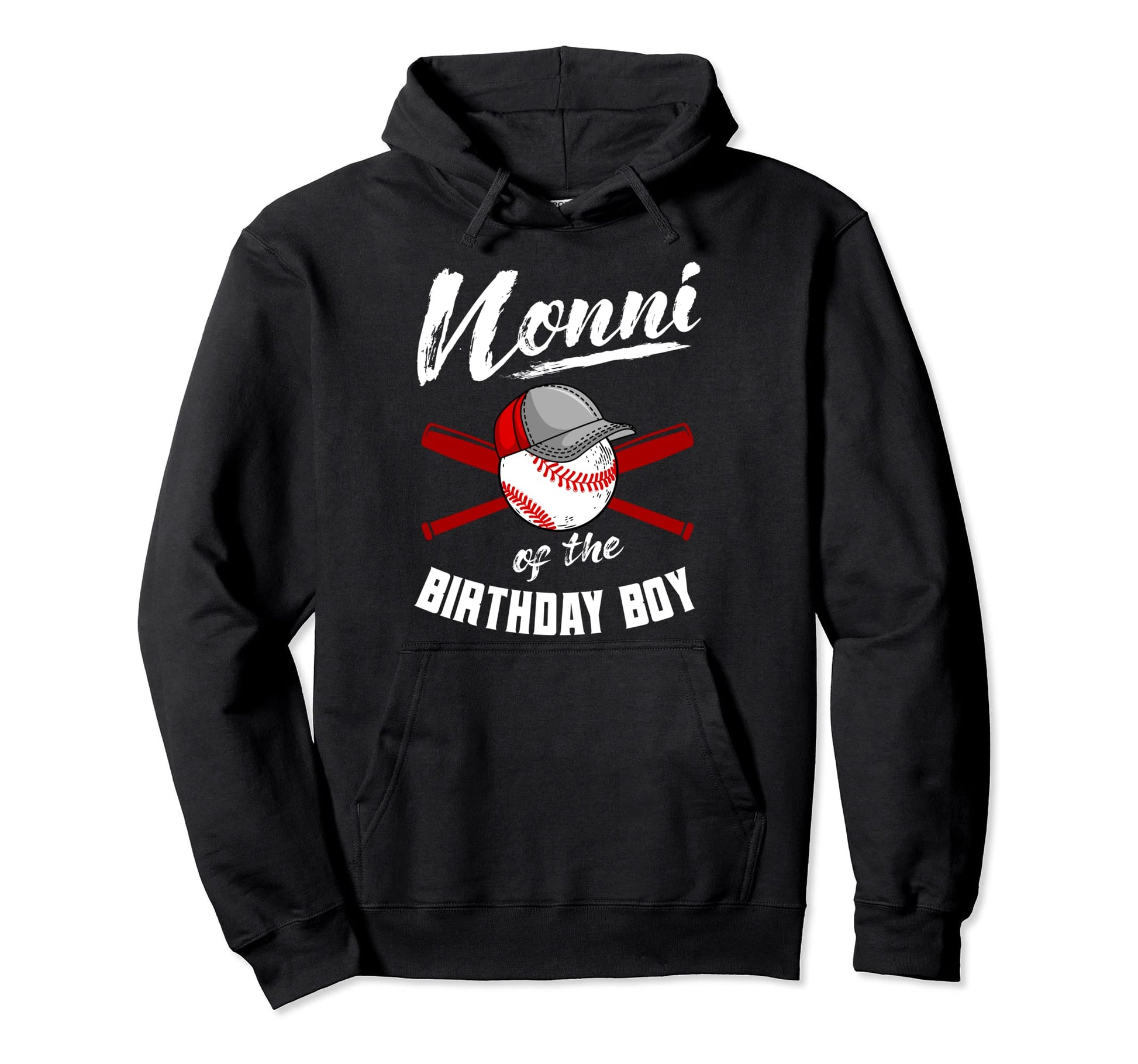 Nonni Birthday Baseball Bday Party Hoodie - Trendy Graphic Men Women - T-Shirt, Sweatshirt, Hoodie