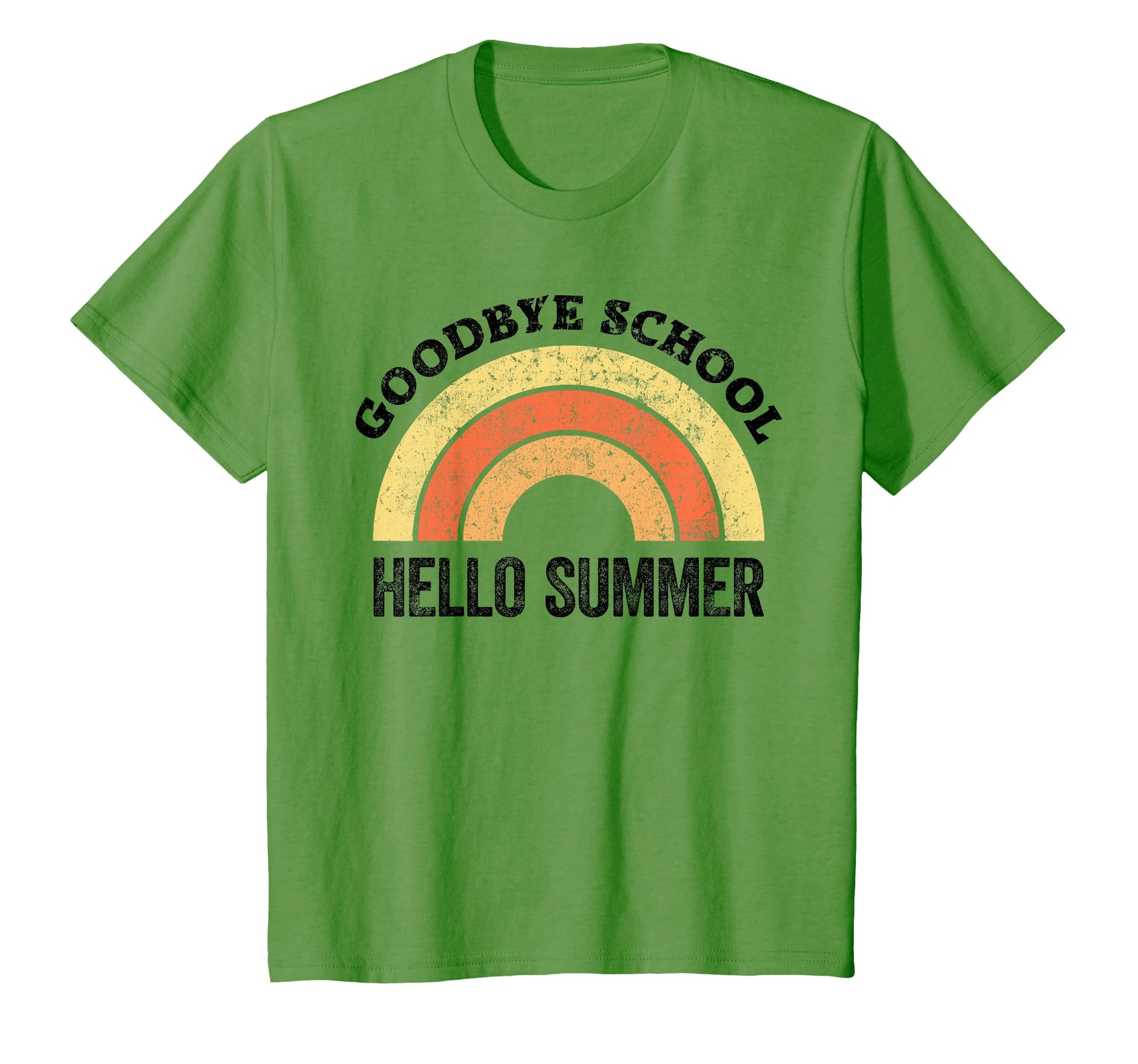 Goodbye School Teacher Rainbow Welcome T-Shirt - Graphic Print Men Women - T-Shirt, Sweatshirt, Hoodie