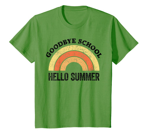 Goodbye School Teacher Rainbow Welcome T-Shirt - Graphic Print Men Women - T-Shirt, Sweatshirt, Hoodie