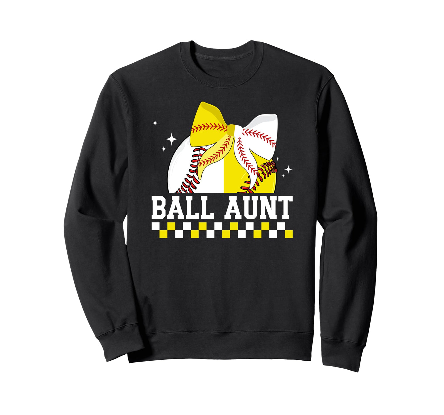 Ball Aunt Coquette Baseball Sweatshirt - Trendy Graphic for Adults - T-Shirt, Sweatshirt, Hoodie