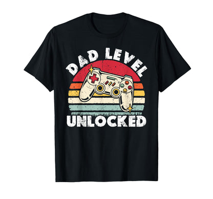 Dad Level Unlocked Funny New Dad Gamer T-Shirt - Streetwear Style Unisex - T-Shirt, Sweatshirt, Hoodie