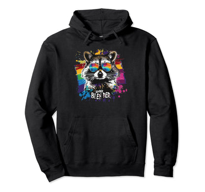 Funny Raccoon Love Sunglasses Summer Gift Hoodie - Unique Graphic Unisex - T-Shirt, Sweatshirt, Hoodie