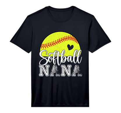 Mens Softball Nana Gifts Mothers Day T-Shirt - Minimalist Print Men Women - T-Shirt, Sweatshirt, Hoodie
