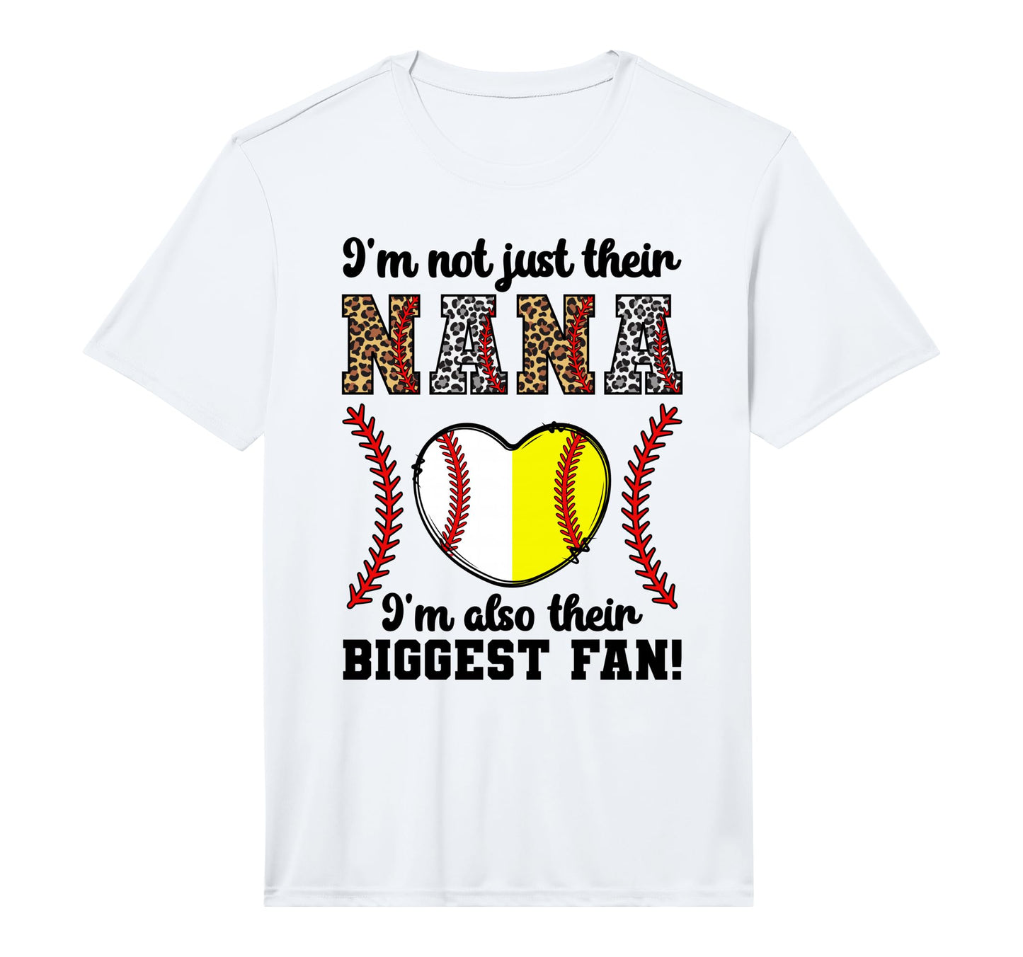 Mens Their Biggest Fan Nana Softball T-Shirt - Minimalist Print Unisex - T-Shirt, Sweatshirt, Hoodie