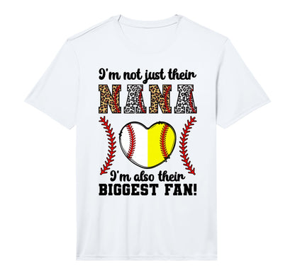 Mens Their Biggest Fan Nana Softball T-Shirt - Minimalist Print Unisex - T-Shirt, Sweatshirt, Hoodie