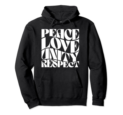 Plur Rave Edm Music Festival Peace Love Hoodie - Graphic Print Unisex - T-Shirt, Sweatshirt, Hoodie